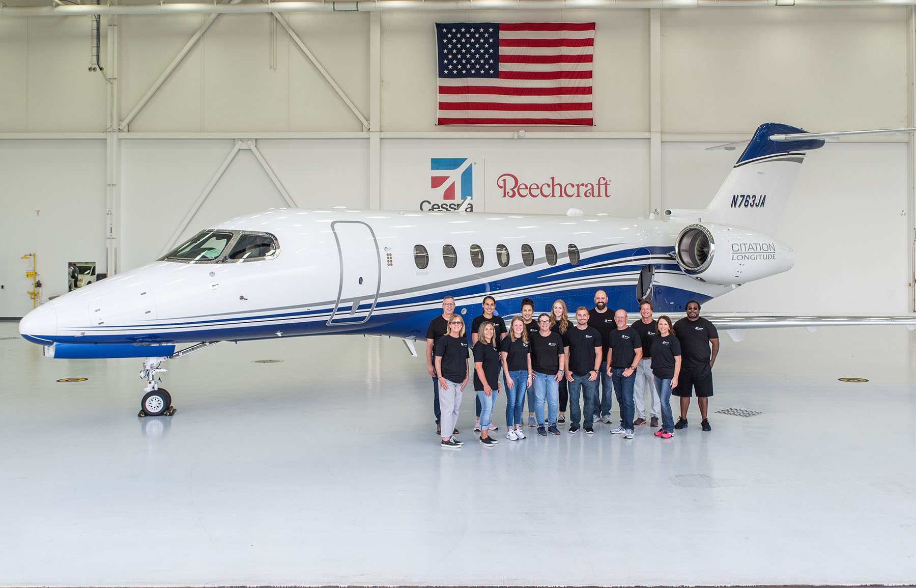Educators on tour at Textron Aviation.