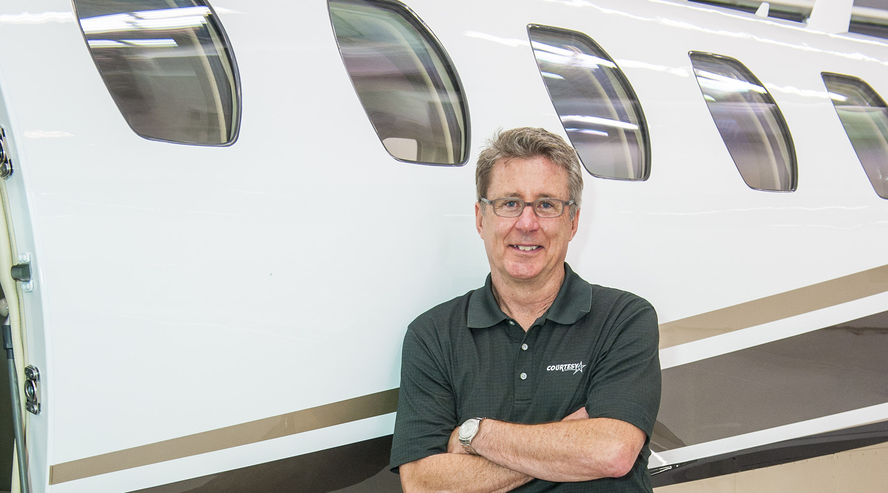 Ron Boyer in front of Cessna Citation