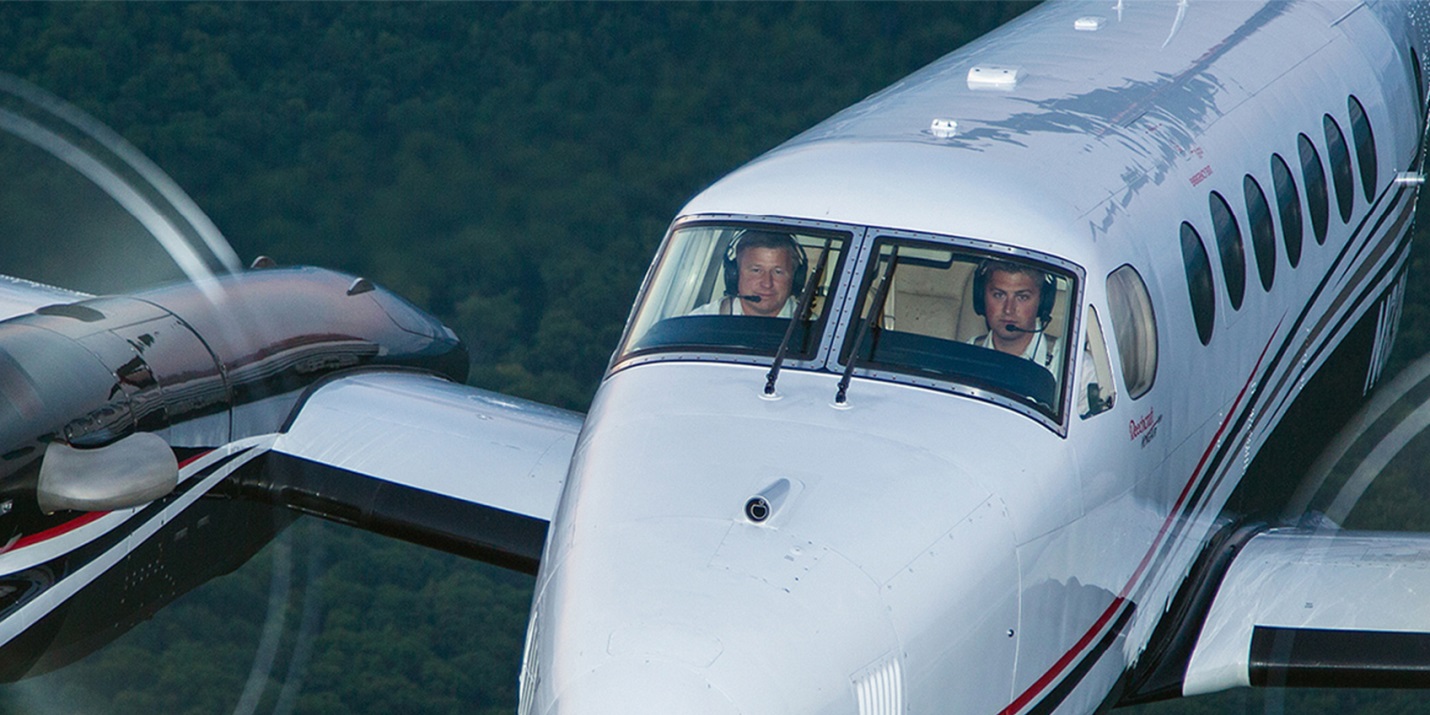 King Air 350 in flight