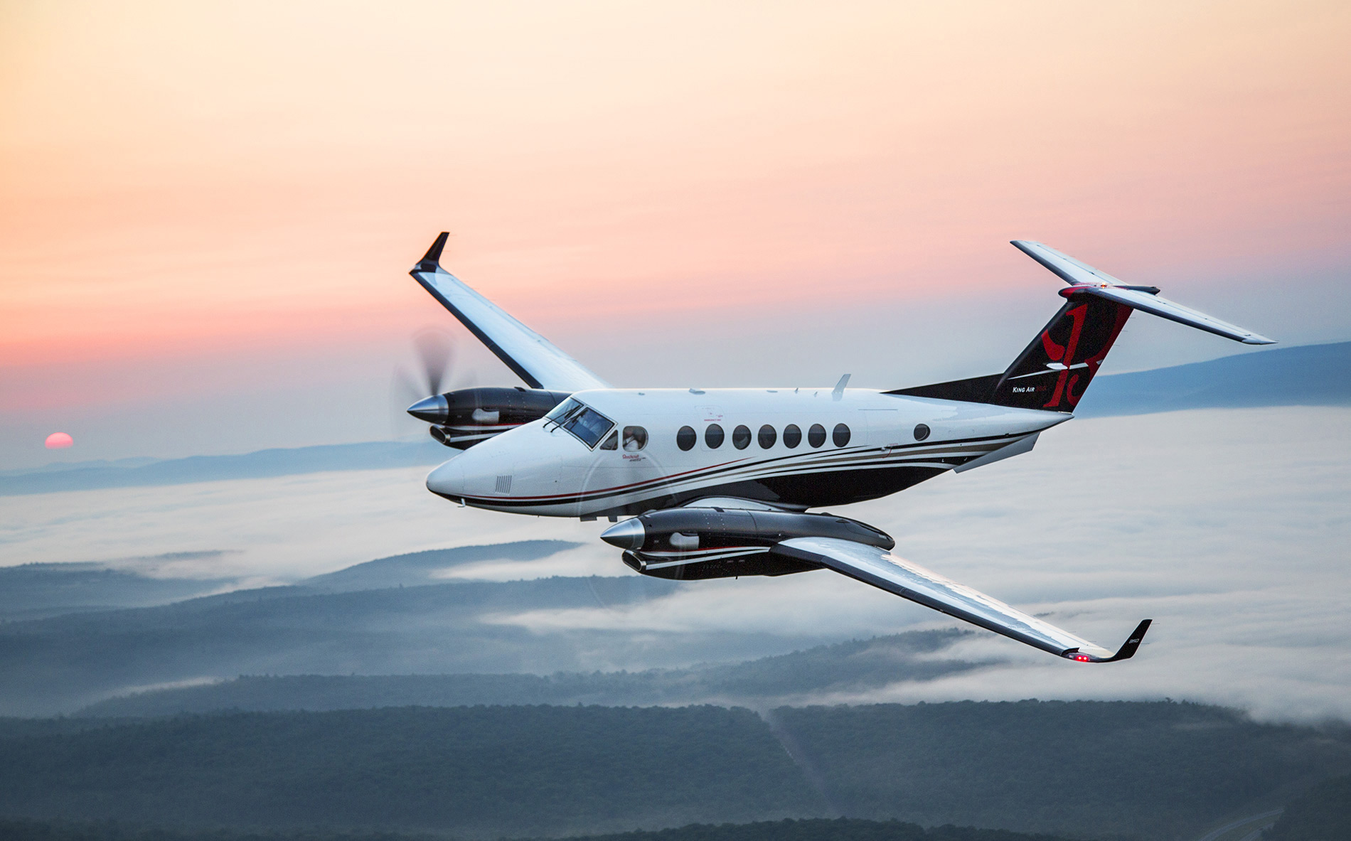 Beechcraft King Air 350 in flight