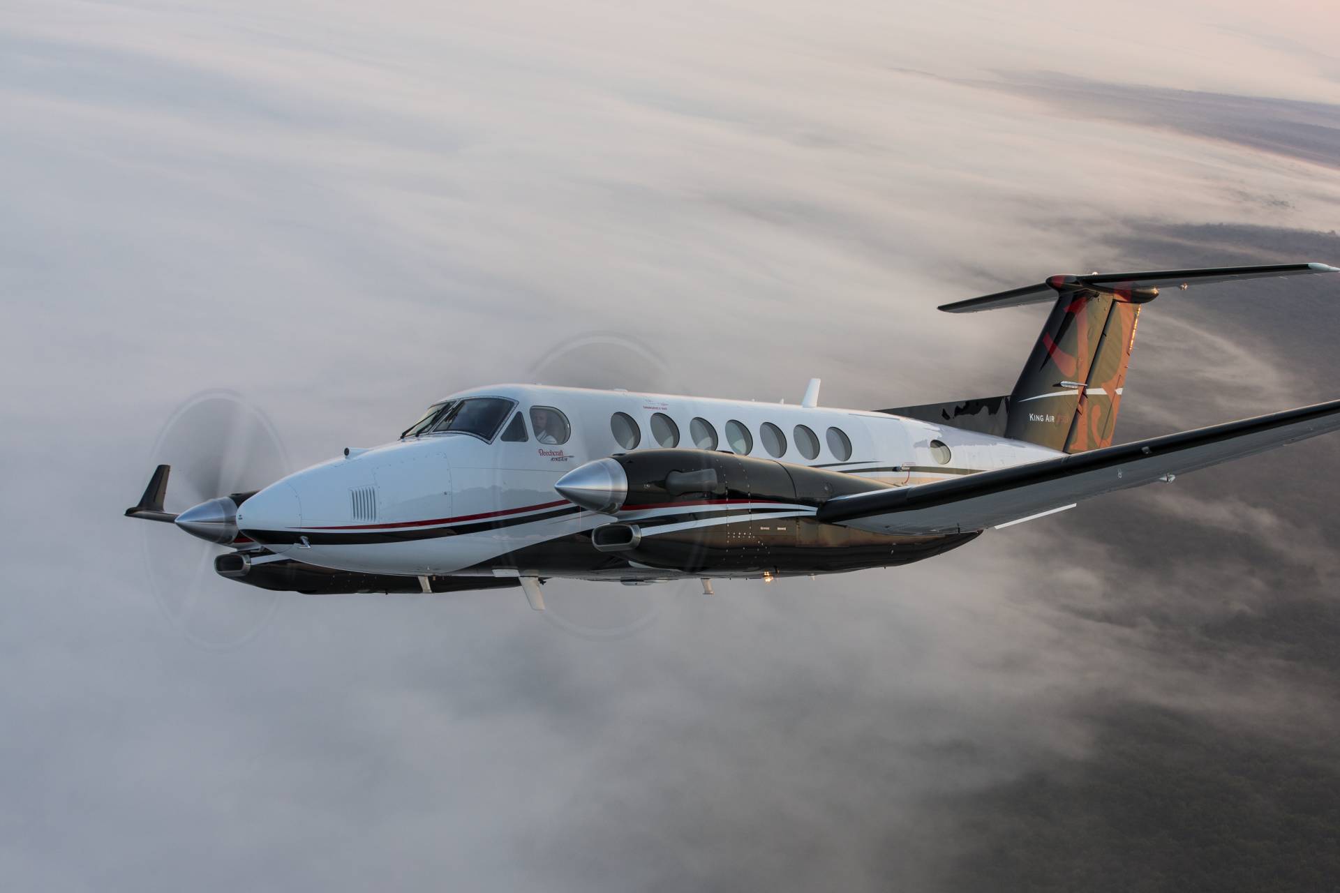 Beechcraft King Air in flight