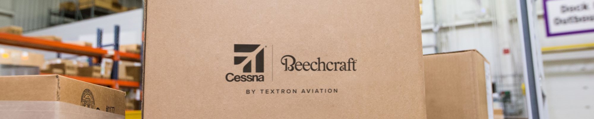 Textron Aviation warehouse box, monitor your parts' shipping status